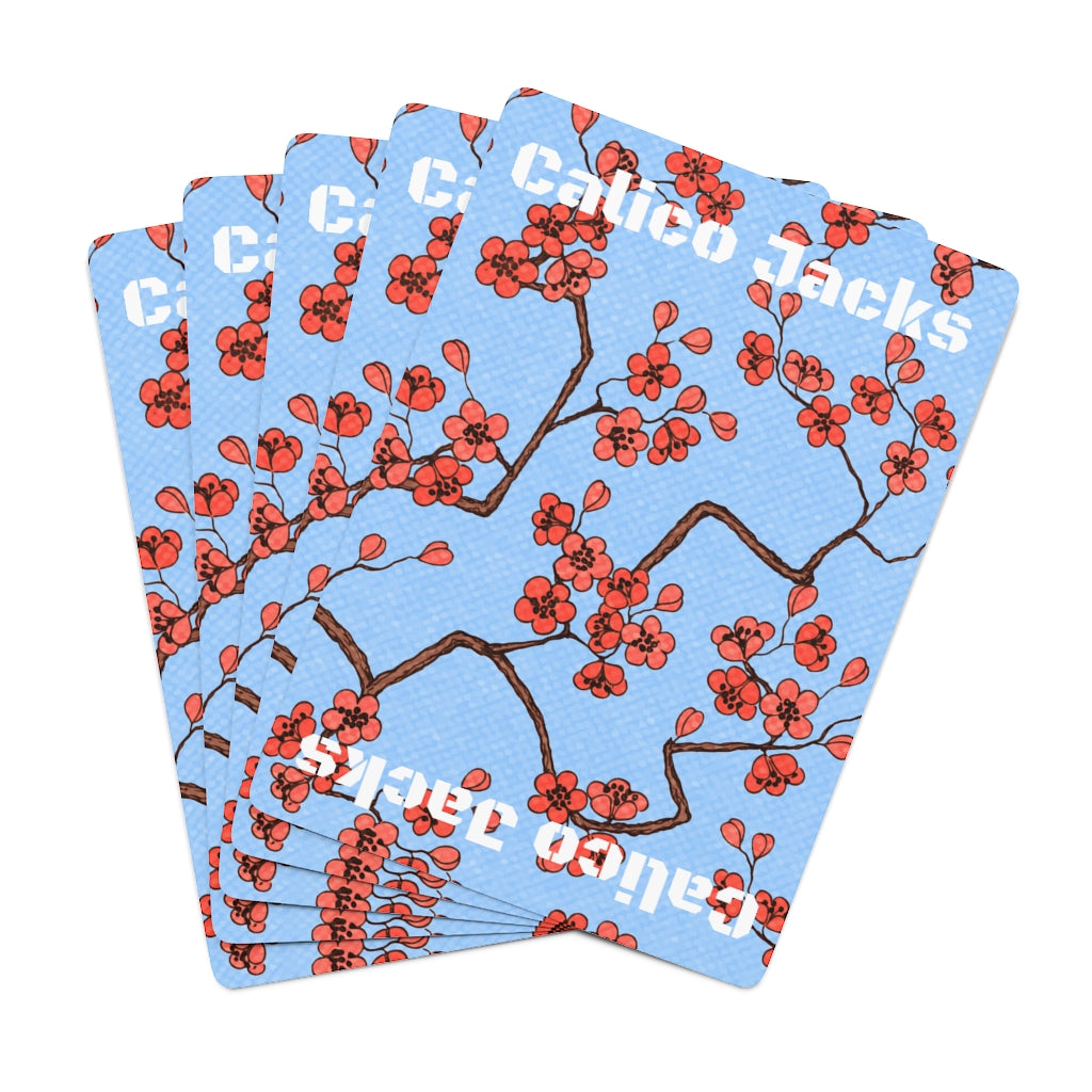 Calico Jacks Poker Cards Cherry Blossom