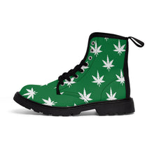 Load image into Gallery viewer, 5 Women&#39;s Canvas Boots Green Leaf by Calico Jacks
