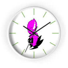 Load image into Gallery viewer, 12 Wall clock Frankies Girl Purple design by Calico Jacks
