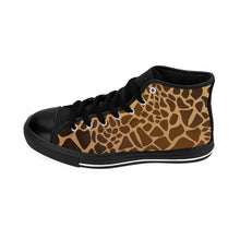 Load image into Gallery viewer, 3 Women&#39;s High-top Sneakers Giraffe Print by Calico Jacks
