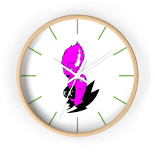 Load image into Gallery viewer, 3 Wall clock Frankies Girl Purple design by Calico Jacks
