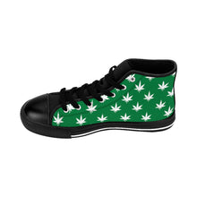 Load image into Gallery viewer, 7 Women&#39;s High-top Sneakers Green Leaf by Calico Jacks
