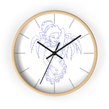 Load image into Gallery viewer, 17 Wall clock Hula Blue design by Calico Jacks
