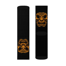 Load image into Gallery viewer, 10 Gold Oni on Blacks Socks by Calico Jacks
