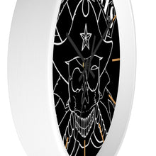 Lade das Bild in den Galerie-Viewer, 10 Wall clock Skull White design by Calico Jacks
