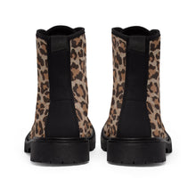 Load image into Gallery viewer, 7 Women&#39;s Canvas Boots Leopard Print by Calico Jacks
