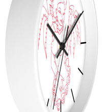 Load image into Gallery viewer, 8 Wall clock Hula Red design by Calico Jacks
