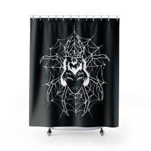 Charger l&#39;image dans la galerie, 1 Shower Curtain Spider Black design by Calico Jacks
