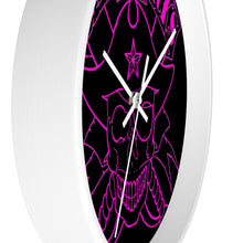 Load image into Gallery viewer, 8 Wall clock Skull Pink design by Calico Jacks
