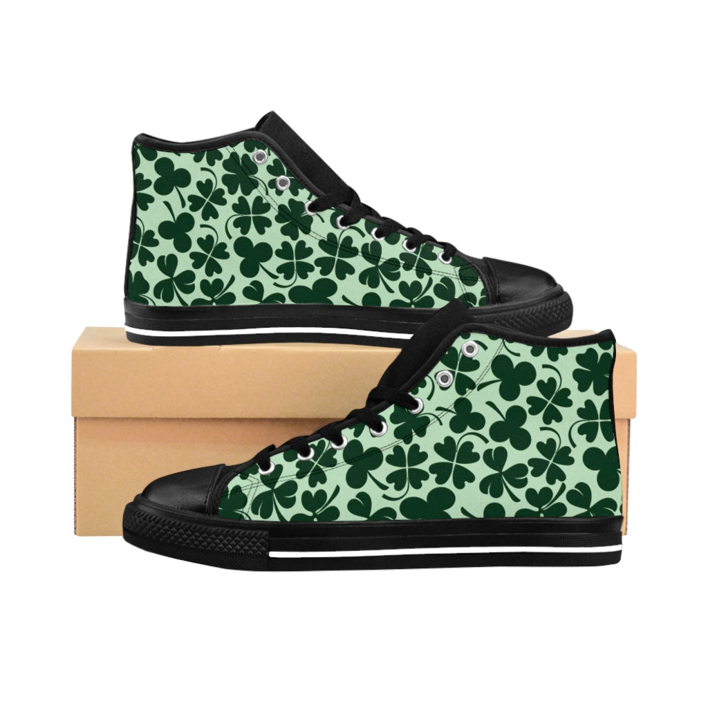 1 Men's High-top Sneakers Lucky Clovers by Calico Jacks