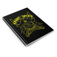 Load image into Gallery viewer, 3 Yellow Skull Note Book - Spiral Notebook - Ruled Line by Calico Jacks
