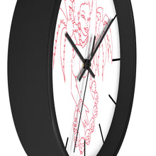Load image into Gallery viewer, 14 Wall clock Hula Red design by Calico Jacks
