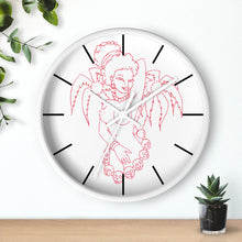 Load image into Gallery viewer, 4 Wall clock Hula Red design by Calico Jacks
