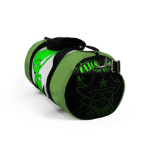 Load image into Gallery viewer, 9 Green Lady Frankenstein Duffel Bag design by Calico Jacks
