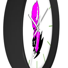 Load image into Gallery viewer, 14 Wall clock Frankies Girl Purple design by Calico Jacks
