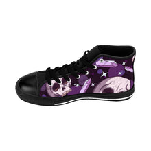 Load image into Gallery viewer, 7 Women&#39;s High-top Sneakers Skulls and Amethysts  by Calico Jacks
