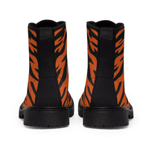 Load image into Gallery viewer, 7 Women&#39;s Canvas Boots Tiger Stripes by Calico Jacks
