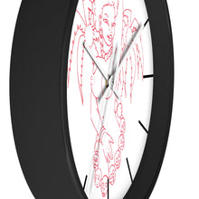 Load image into Gallery viewer, 11 Wall clock Hula Red design by Calico Jacks
