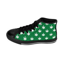 Load image into Gallery viewer, 3 Men&#39;s High-top Sneakers Green Leaf by Calico Jacks
