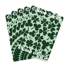 Load image into Gallery viewer, Calico Jacks Poker Cards Irish Clovers
