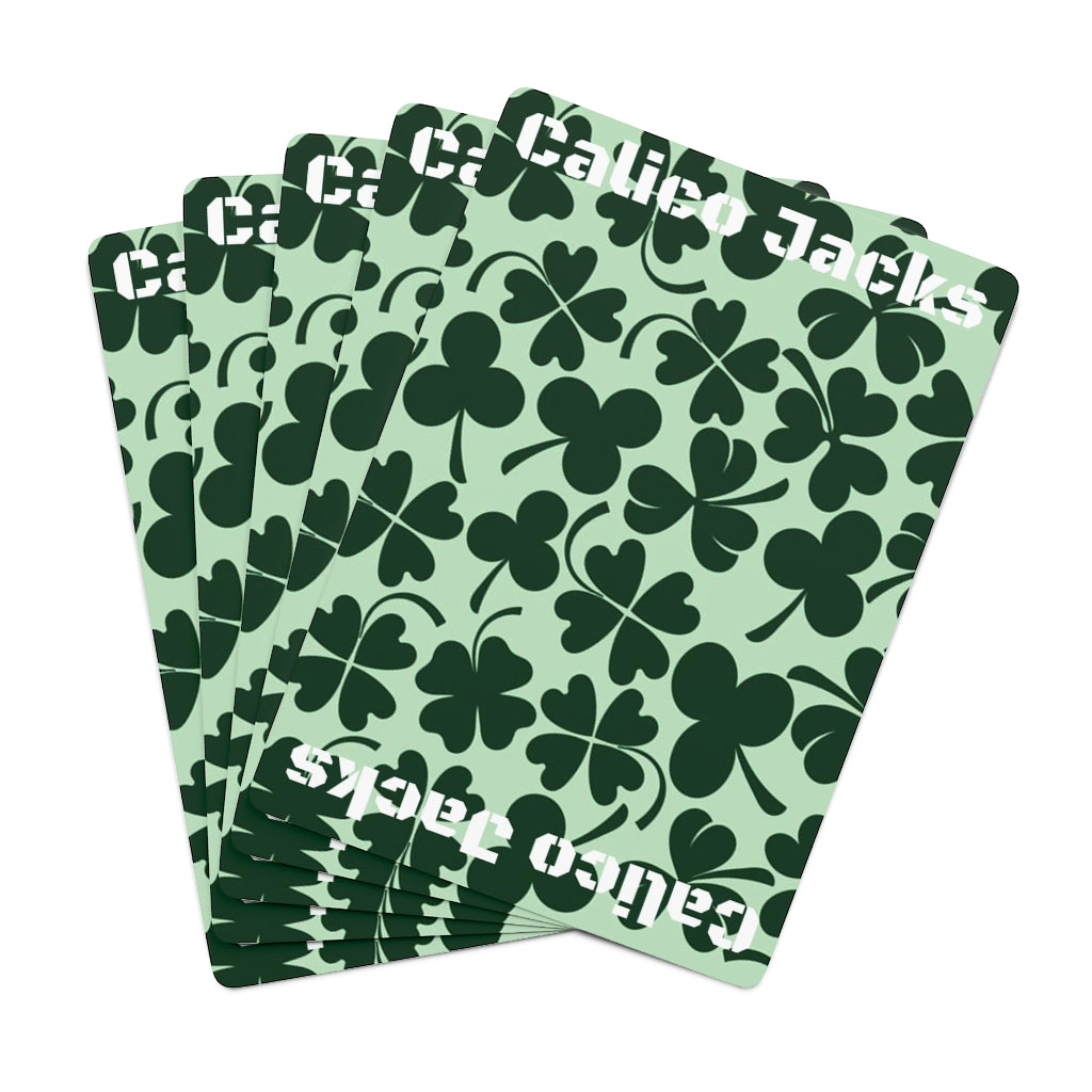 Calico Jacks Poker Cards Irish Clovers