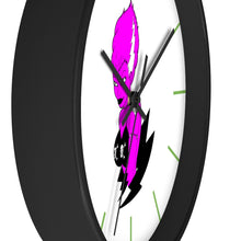 Load image into Gallery viewer, 16 Wall clock Frankies Girl Purple design by Calico Jacks
