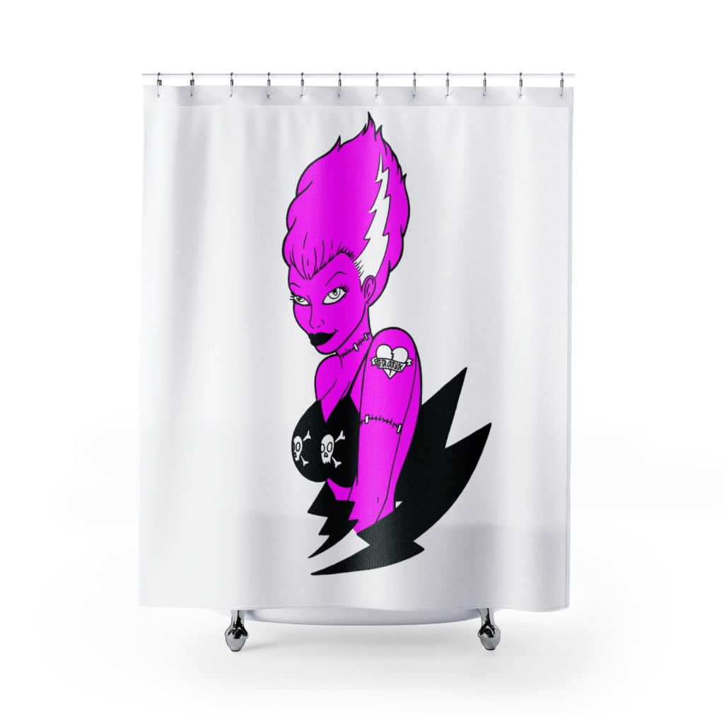 1 Shower Curtain Frankies Girl design by Calico Jacks