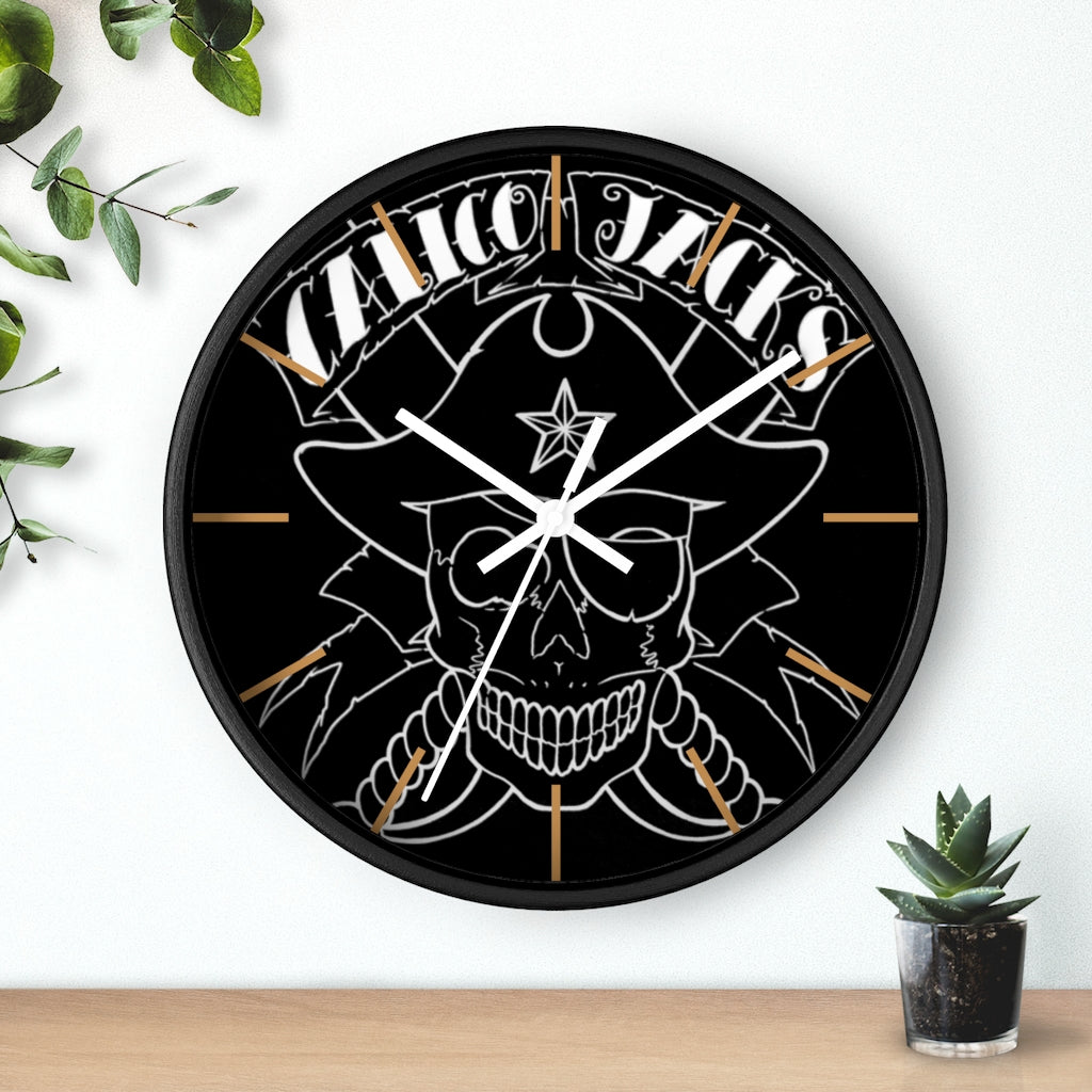 17 Wall clock Skull White design by Calico Jacks
