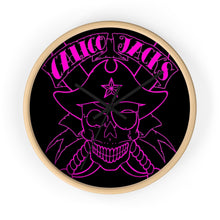 Load image into Gallery viewer, 6 Wall clock Skull Pink design by Calico Jacks
