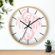 Load image into Gallery viewer, 18 Wall clock Hula Red design by Calico Jacks
