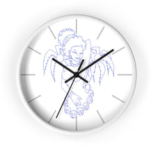 Load image into Gallery viewer, 9 Wall clock Hula Blue design by Calico Jacks
