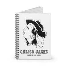 Load image into Gallery viewer, 2 Gypsy White Note Book - Spiral Notebook - Ruled Line by Calico Jacks
