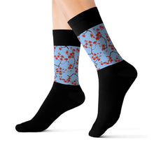 Load image into Gallery viewer, 12 Cherry Blossom Tops of Socks by Calico Jacks
