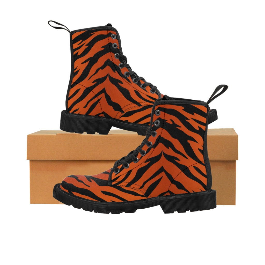 1 Women's Canvas Boots Tiger Stripes by Calico Jacks