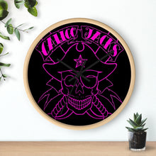 Load image into Gallery viewer, 4 Wall clock Skull Pink design by Calico Jacks

