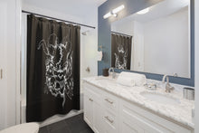 Load image into Gallery viewer, 2 Shower Curtain Demon Black design by Calico Jacks
