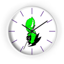 Load image into Gallery viewer, 9 Wall Clock Green Frankies Girl design by Calico Jacks
