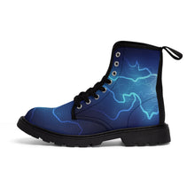 Load image into Gallery viewer, Women&#39;s Canvas Boots Lightning Strikes by Calico Jacks
