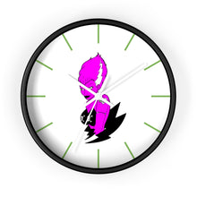 Load image into Gallery viewer, 15 Wall clock Frankies Girl Purple design by Calico Jacks

