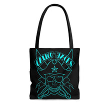 Load image into Gallery viewer, Blue Skull Tote Bag
