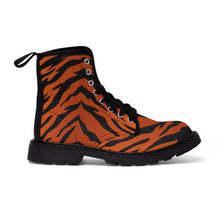 Load image into Gallery viewer, 3 Women&#39;s Canvas Boots Tiger Stripes by Calico Jacks
