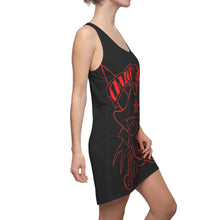 Load image into Gallery viewer, Women&#39;s Racerback Dress Skull Red design by Calico Jacks
