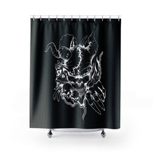 Charger l&#39;image dans la galerie, 1 Shower Curtain Demon Black design by Calico Jacks
