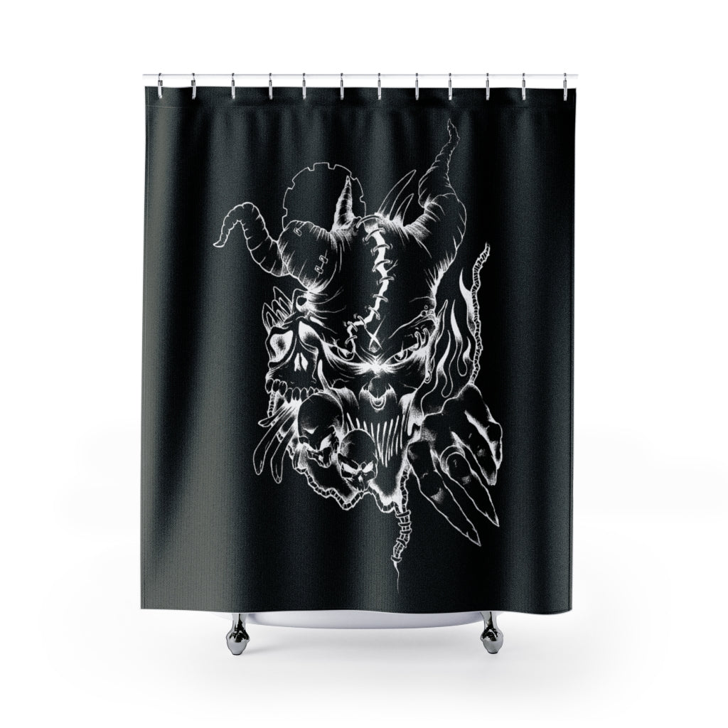 1 Shower Curtain Demon Black design by Calico Jacks