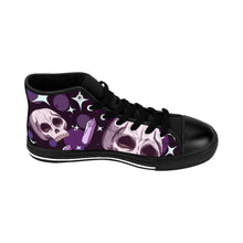 Load image into Gallery viewer, 4 Men&#39;s High-top Sneakers Skulls and Amethysts  by Calico Jacks
