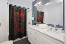 Load image into Gallery viewer, 2 Shower Curtain Skull Red design by Calico Jacks
