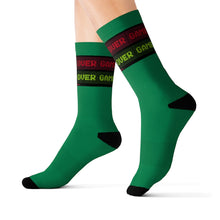 Load image into Gallery viewer, 4 Game Over Green Socks by Calico Jacks

