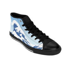 Load image into Gallery viewer, 8 Men&#39;s High-top Sneakers Japanese Blue Wave by Calico Jacks
