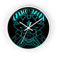 Load image into Gallery viewer, 8 Wall clock Skull Blue design by Calico Jacks
