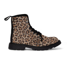 Load image into Gallery viewer, 4 Women&#39;s Canvas Boots Leopard Print by Calico Jacks
